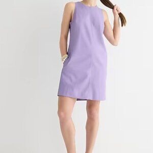 J.Crew Shift dress in faux leather-- Violet Bouquet/purple-size XL-NWT